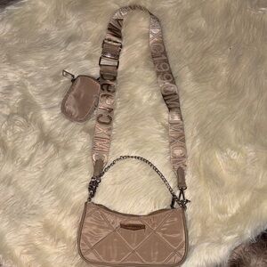 Steve Madden Tan Quilted Crossbody Bag